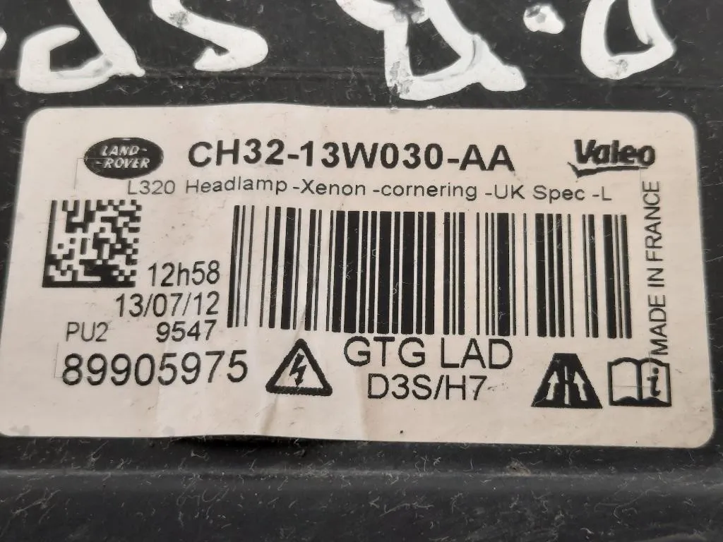 Proiettore ANT SX CH32-13W030-AA Land Rover Range Rover Sport II 2009