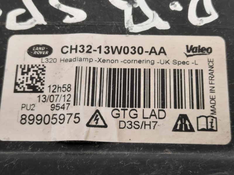 Proiettore ANT SX CH32-13W030-AA Land Rover Range Rover Sport II 2009