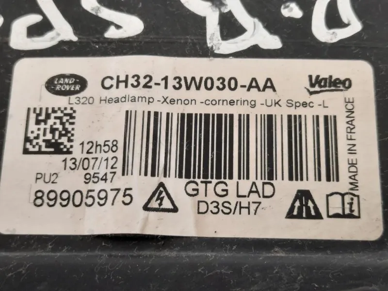 Proiettore ANT SX CH32-13W030-AA Land Rover Range Rover Sport II 2009