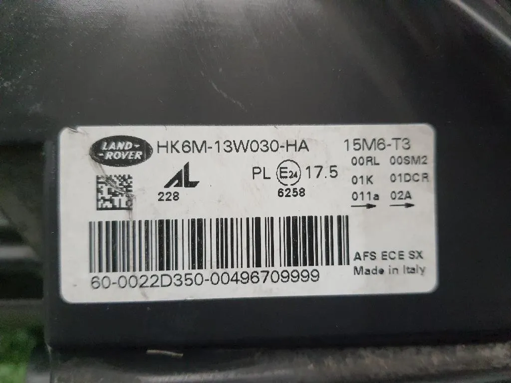 Proiettore ANT SX HK6M13W030HA Land Rover Range Rover Sport III 2014