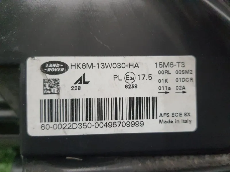 Proiettore ANT SX HK6M13W030HA Land Rover Range Rover Sport III 2014
