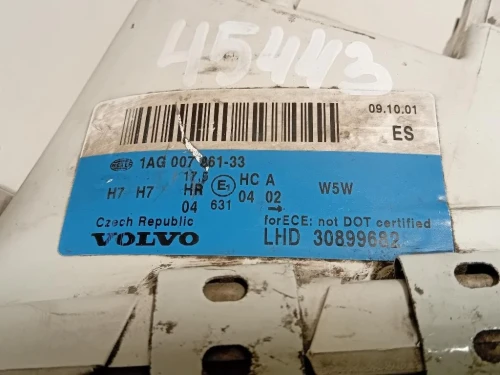 Proiettore ANT SX 1AG 007 861-33 Volvo V40 I 1996