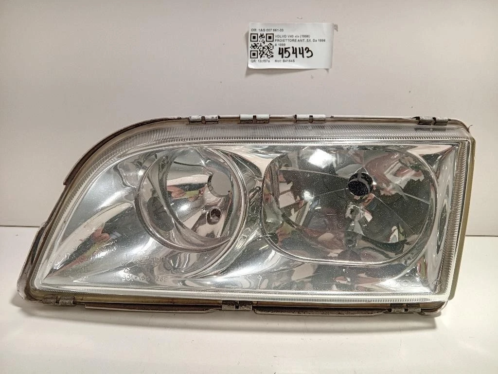 Proiettore ANT SX 1AG 007 861-33 Volvo V40 I 1996