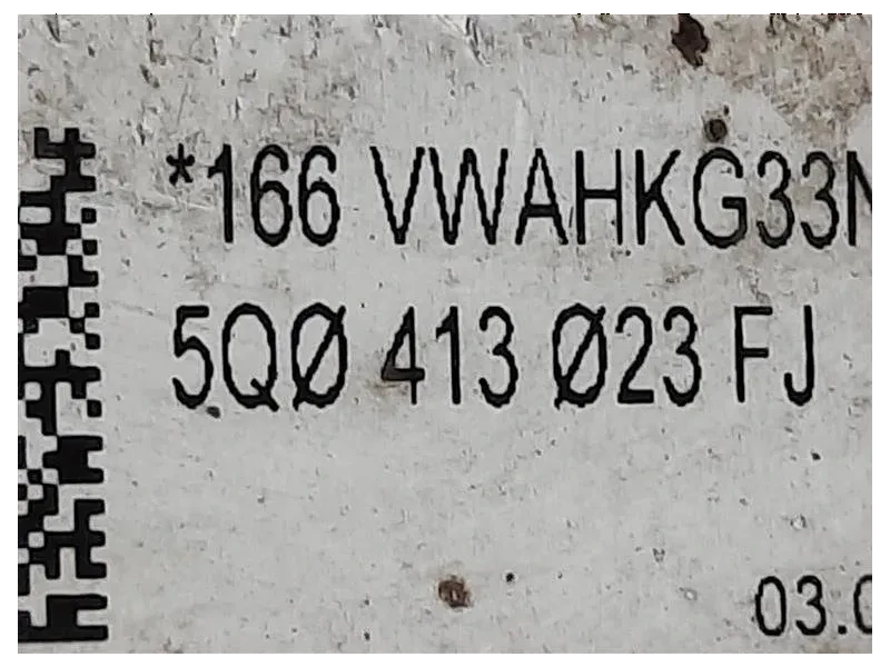 Fusello Ruota ANT SX 5Q0407253A FUSELLO AMMORTIZZATORE MECCANICA Volkswagen GOLF VII 2017