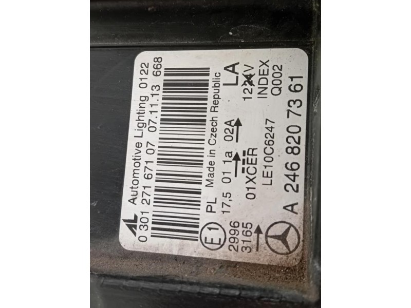 Proiettore ANT SX A2468207361 Mercedes Classe B W246 2012