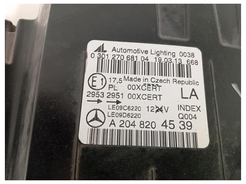 Proiettore ANT SX A2048204539 Mercedes Classe C C204 Coupé 2011