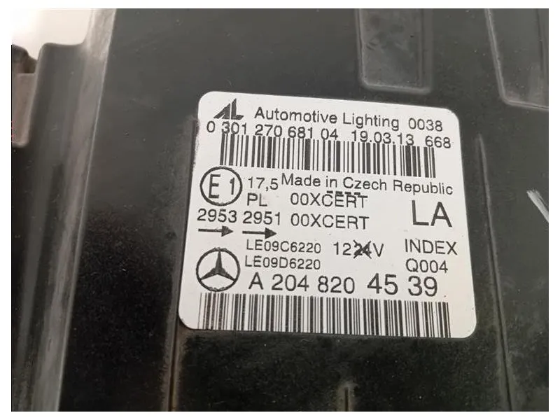 Proiettore ANT SX A2048204539 Mercedes Classe C C204 Coupé 2011