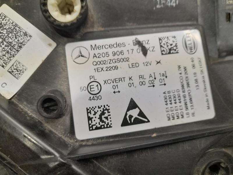 Proiettore ANT SX A2059061706KZ Mercedes Classe C W205 2018