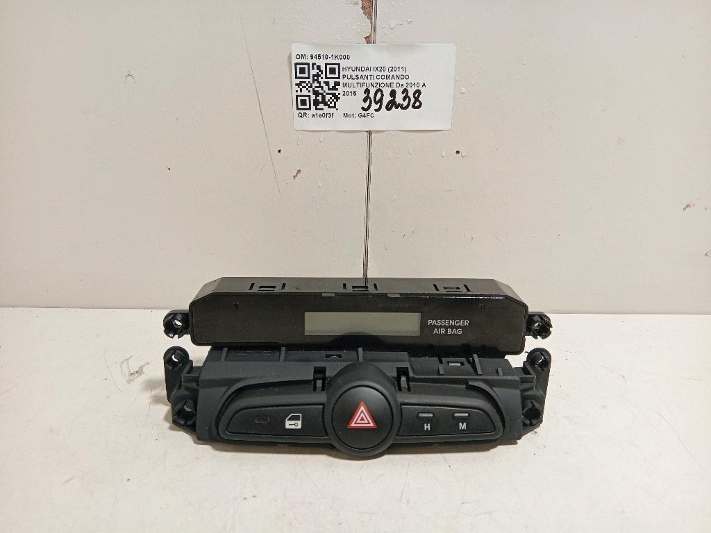Pulsanti Comando Multifunzione 94510-1K000 Hyundai IX20 2011