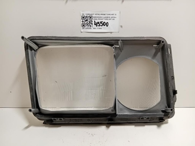 Proiettore ANT SX 1305544027 VETRO PROIETTORE ANT SX Mercedes Classe E W124 1985