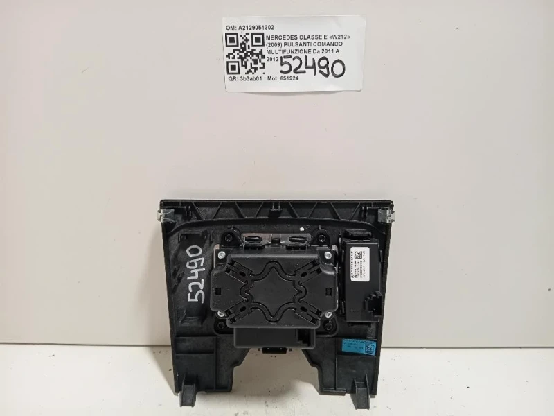 Pulsanti Comando Multifunzione A2129051302 Mercedes Classe E W212 2009