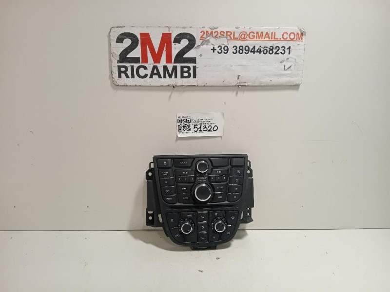 Pulsanti Comando Multifunzione 13444592 Opel Astra J 2012