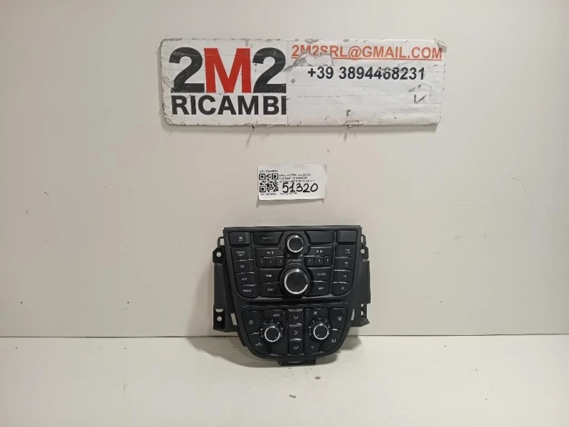 Pulsanti Comando Multifunzione 13444592 Opel Astra J 2012