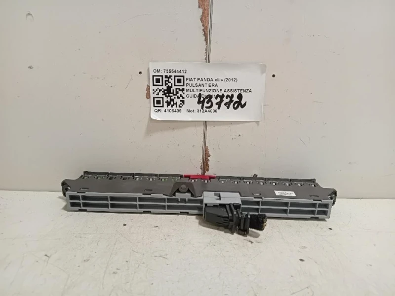Pulsantiera Multifunzione Assistenza Guida 735544412 Fiat Panda III 2012