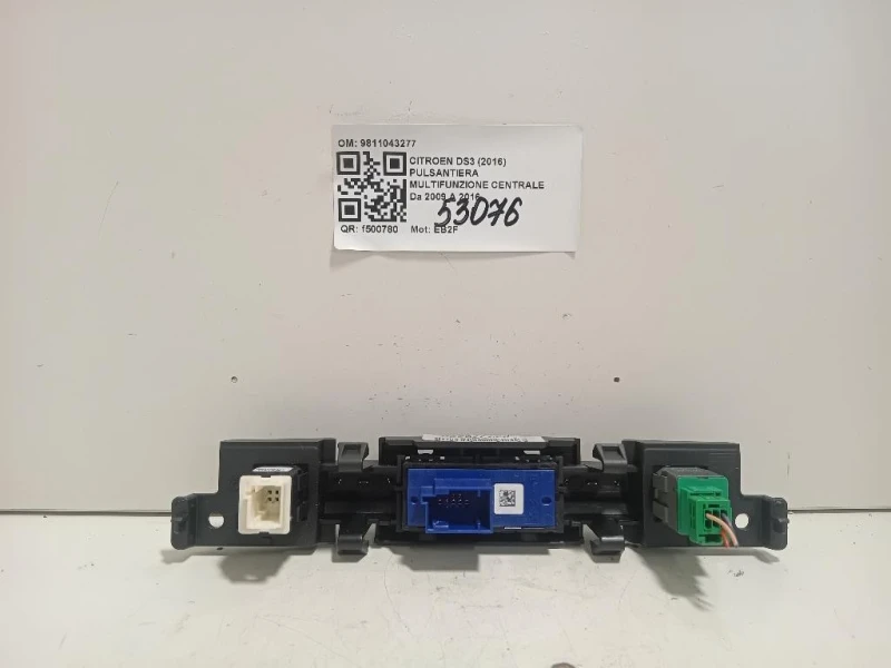 Pulsantiera Multifunzione Centrale 9811043277 Citroen DS3 2016