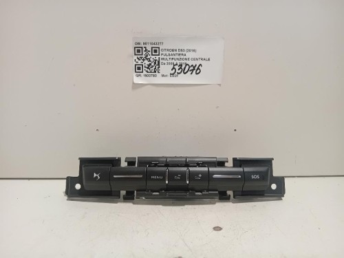 Pulsantiera Multifunzione Centrale 9811043277 Citroen DS3 2016