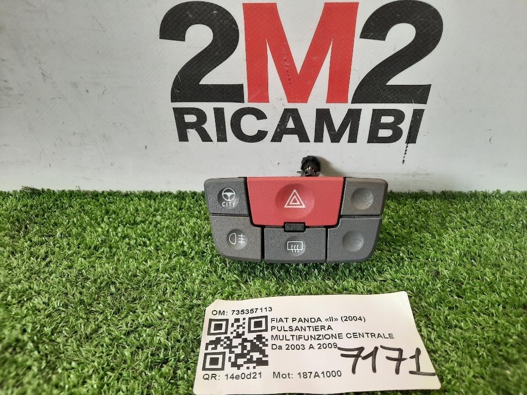 Pulsantiera Multifunzione Centrale 735357113 Fiat Panda II 2004