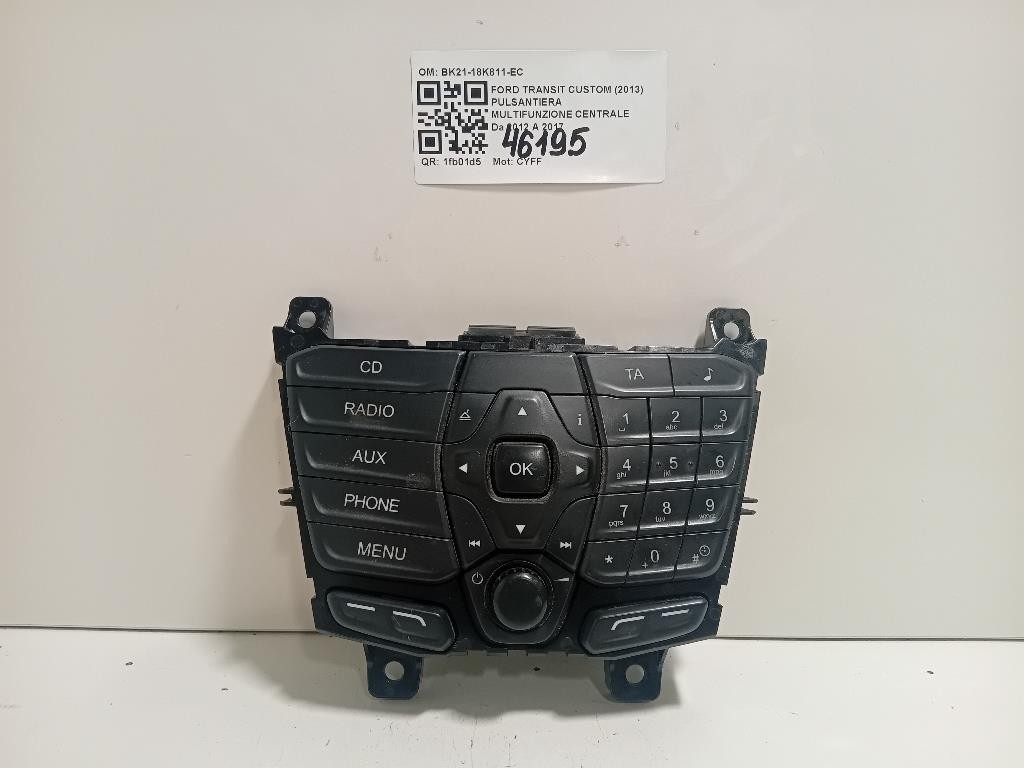 Pulsantiera Multifunzione Centrale BK21-18K811-EC Ford Transit Custom I 2013
