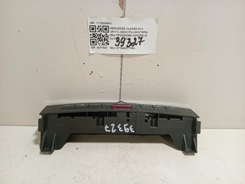 Pulsantiera Multifunzione Centrale 1718209410 Mercedes Classe SLK R171 2004