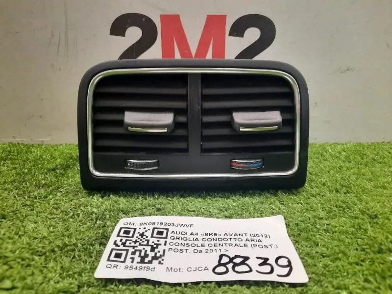 Griglia Condotto ARIA Console Centrale POST POST 8K0819203JWVF Audi A4 8K5 Avant 2012
