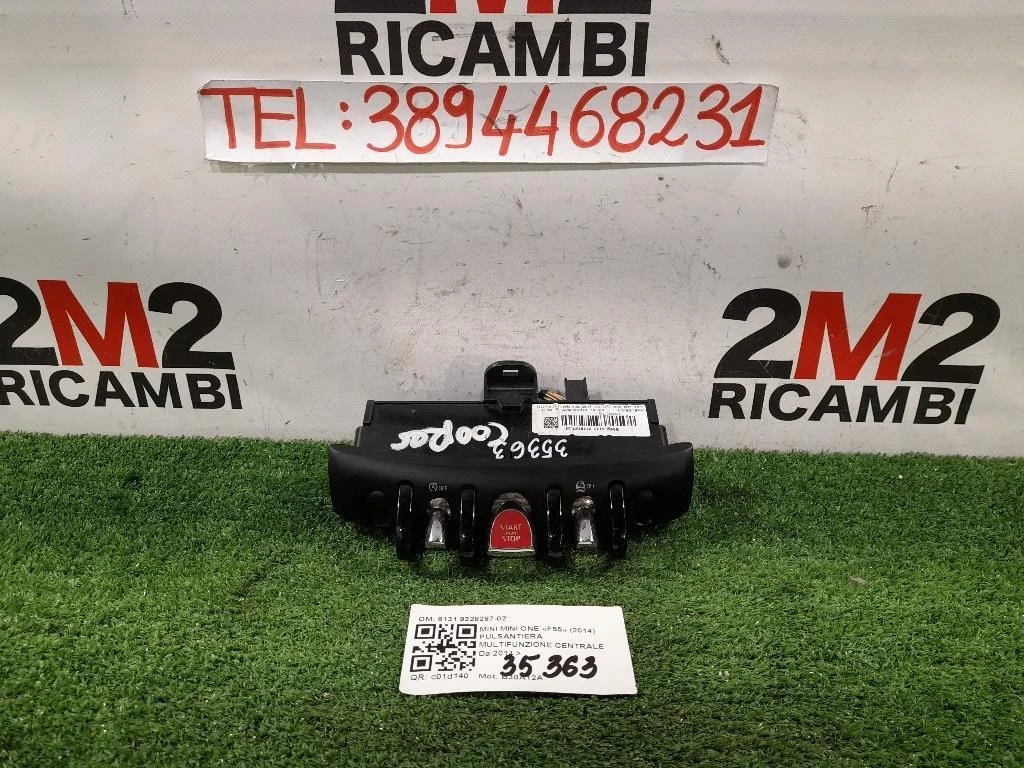 Pulsantiera Multifunzione Centrale 6131 9328287-02 Mini MINI ONE F55 2014