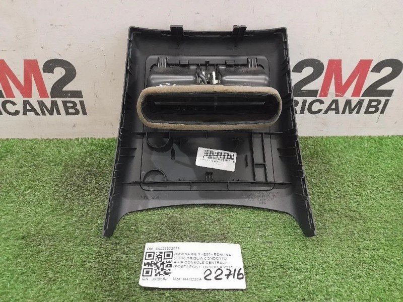 Griglia Condotto ARIA Console Centrale POST POST 64226932023 Bmw Serie 3 E90 Berlina 2005