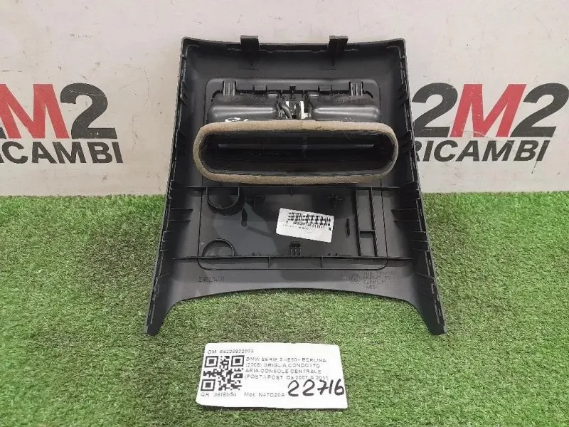 Griglia Condotto ARIA Console Centrale POST POST 64226932023 Bmw Serie 3 E90 Berlina 2005