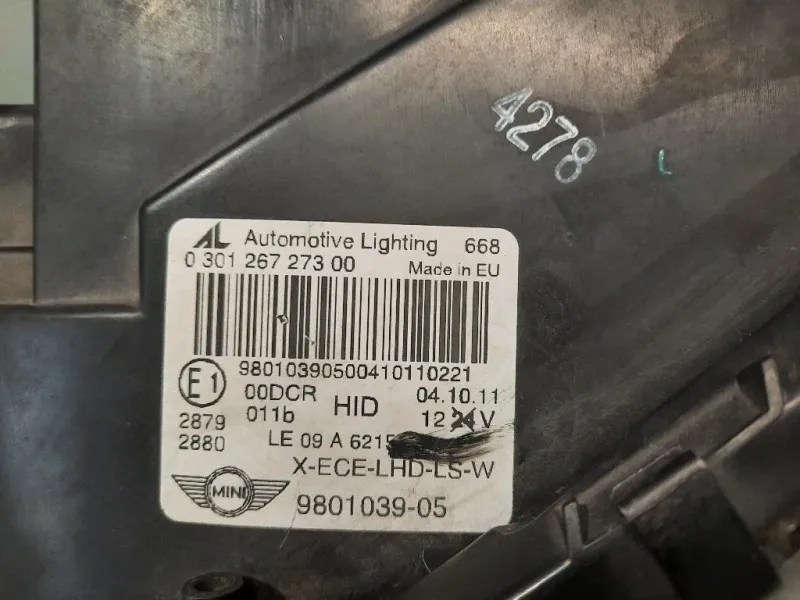 Proiettore ANT SX 63129807479 Mini Countryman Cooper R60 2010