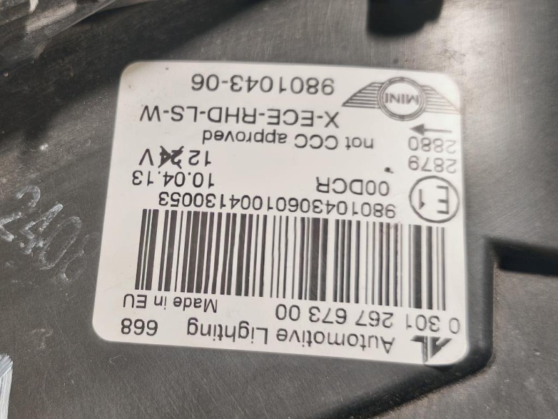 Proiettore ANT SX 030126767300 Mini Countryman Cooper R60 2010