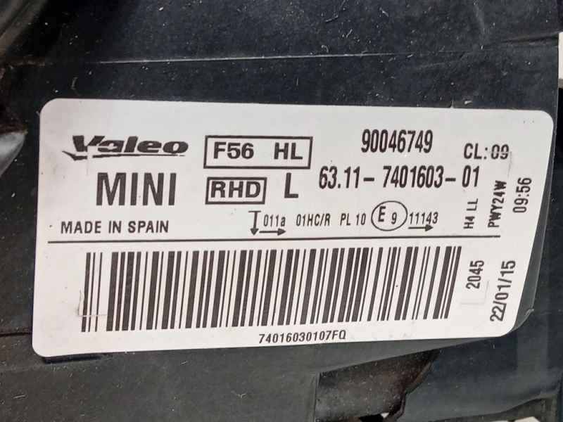 Proiettore ANT SX 6311-7401603- Mini MINI Clubman F54 2016