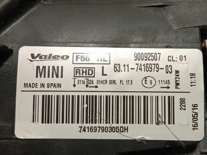 Proiettore ANT SX 6311-7416979-03 Mini MINI Clubman F54 2019