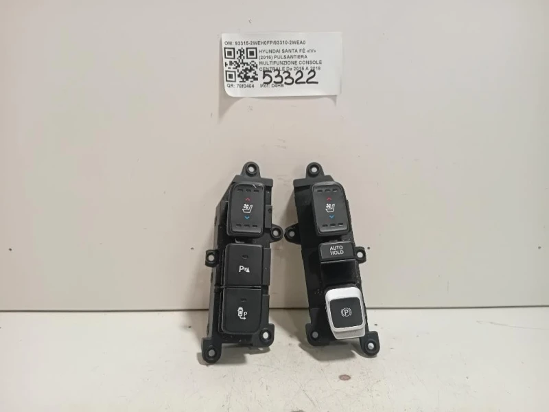 Pulsantiera Multifunzione Console Centrale 93315-2WEH0FP93310-2WEA0 Hyundai Santa FÉ IV 2015