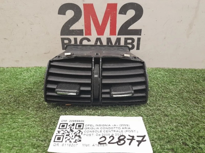 Griglia Condotto ARIA Console Centrale POST POST 20959928 Opel Insignia A 2009