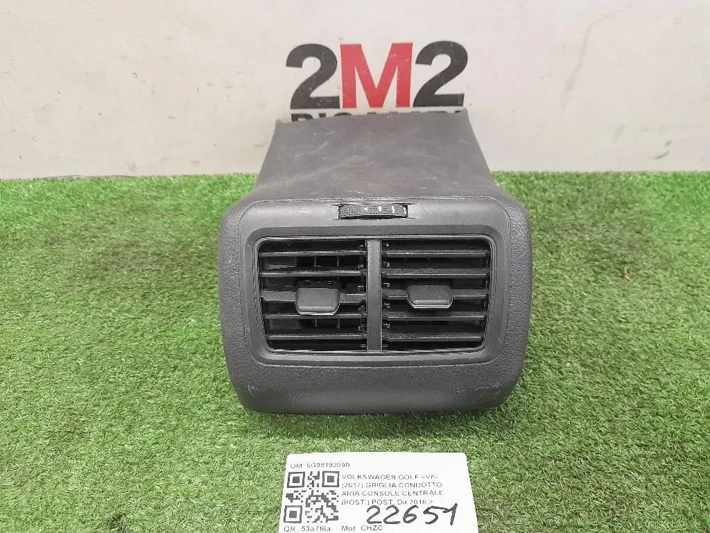Griglia Condotto ARIA Console Centrale POST POST 5G0819209B Volkswagen GOLF VII 2017