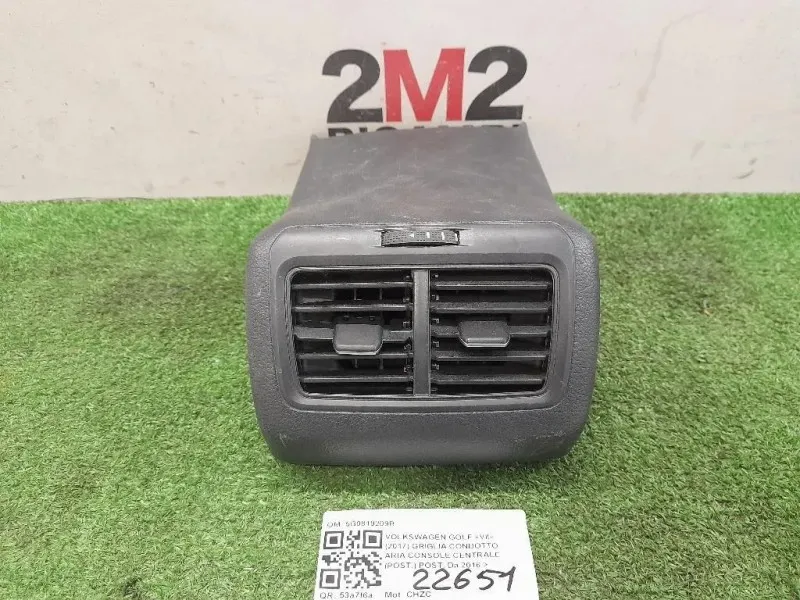 Griglia Condotto ARIA Console Centrale POST POST 5G0819209B Volkswagen GOLF VII 2017