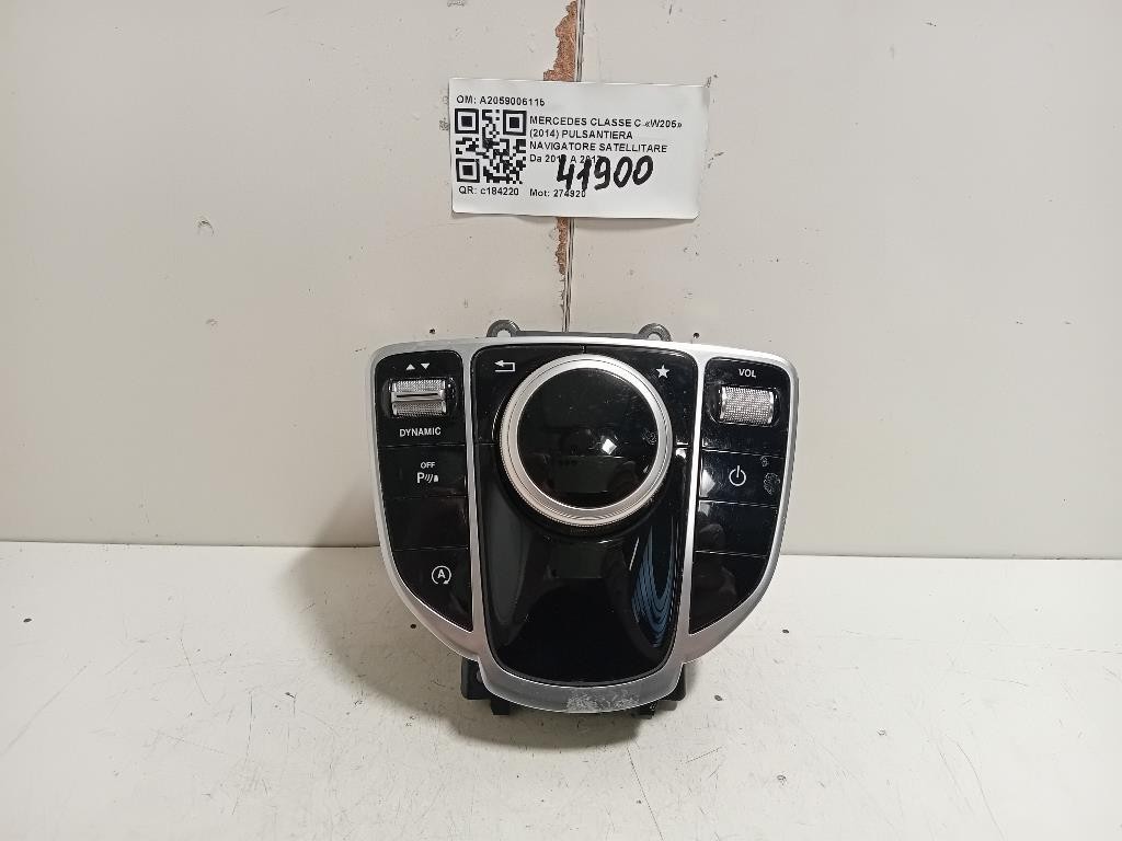 Pulsantiera Navigatore Satellitare A2059006115 Mercedes Classe C W205 2014