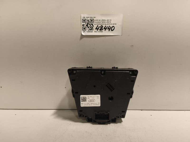Pulsantiera Unità Autoradio 8W2 864 261 Audi A4 8W2 2015