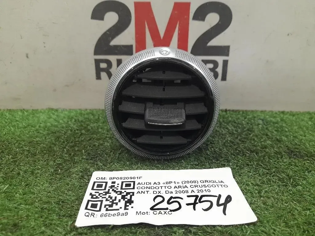 Griglia Condotto ARIA Cruscotto ANT DX 8P0820901F Audi A3 8P1 2008