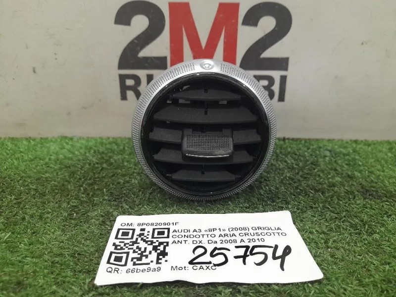 Griglia Condotto ARIA Cruscotto ANT DX 8P0820901F Audi A3 8P1 2008