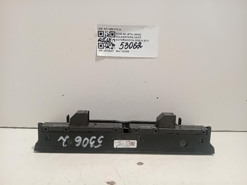 Pulsantiera Unità Autoradio 8K1 959 673 G Audi A5 8T3 2008