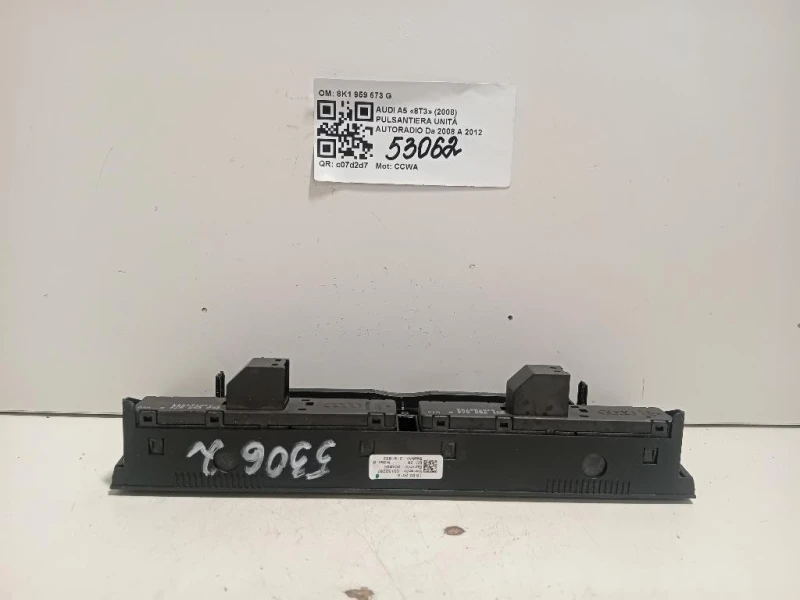 Pulsantiera Unità Autoradio 8K1 959 673 G Audi A5 8T3 2008