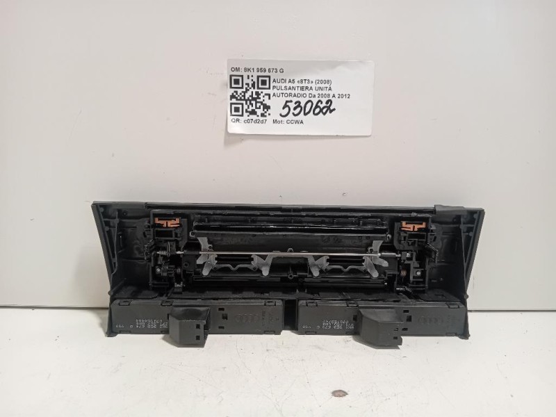 Pulsantiera Unità Autoradio 8K1 959 673 G Audi A5 8T3 2008