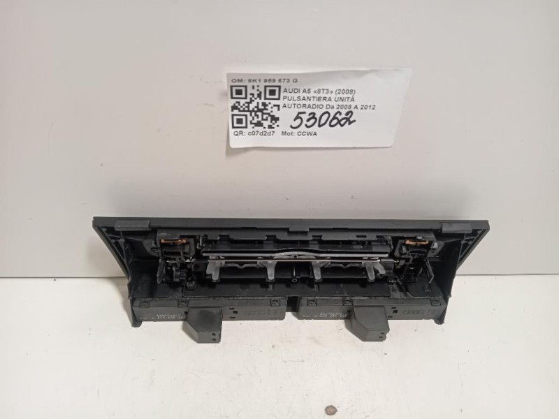 Pulsantiera Unità Autoradio 8K1 959 673 G Audi A5 8T3 2008
