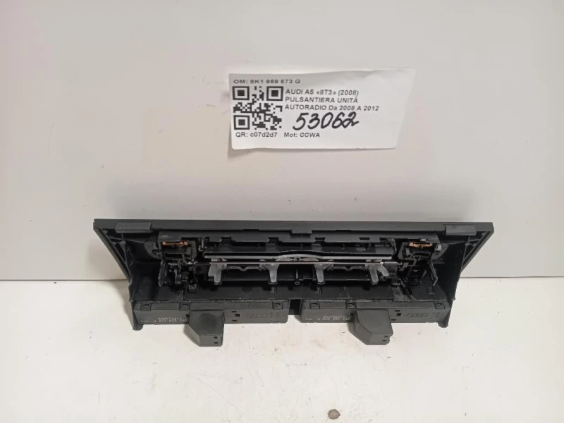 Pulsantiera Unità Autoradio 8K1 959 673 G Audi A5 8T3 2008