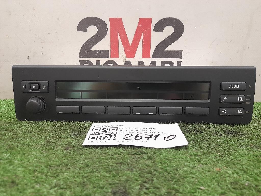 Pulsantiera Unità Autoradio 65826914606 Bmw X5 E53 2000