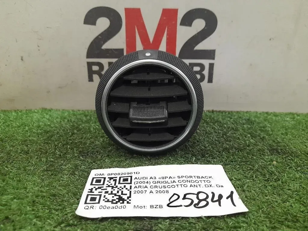 Griglia Condotto ARIA Cruscotto ANT DX 8P0820901D Audi A3 8PA Sportback 2004