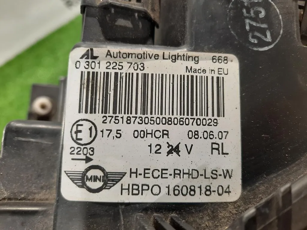 Proiettore ANT SX 0301225703 160818-04 Mini MINI Cooper R56 2007