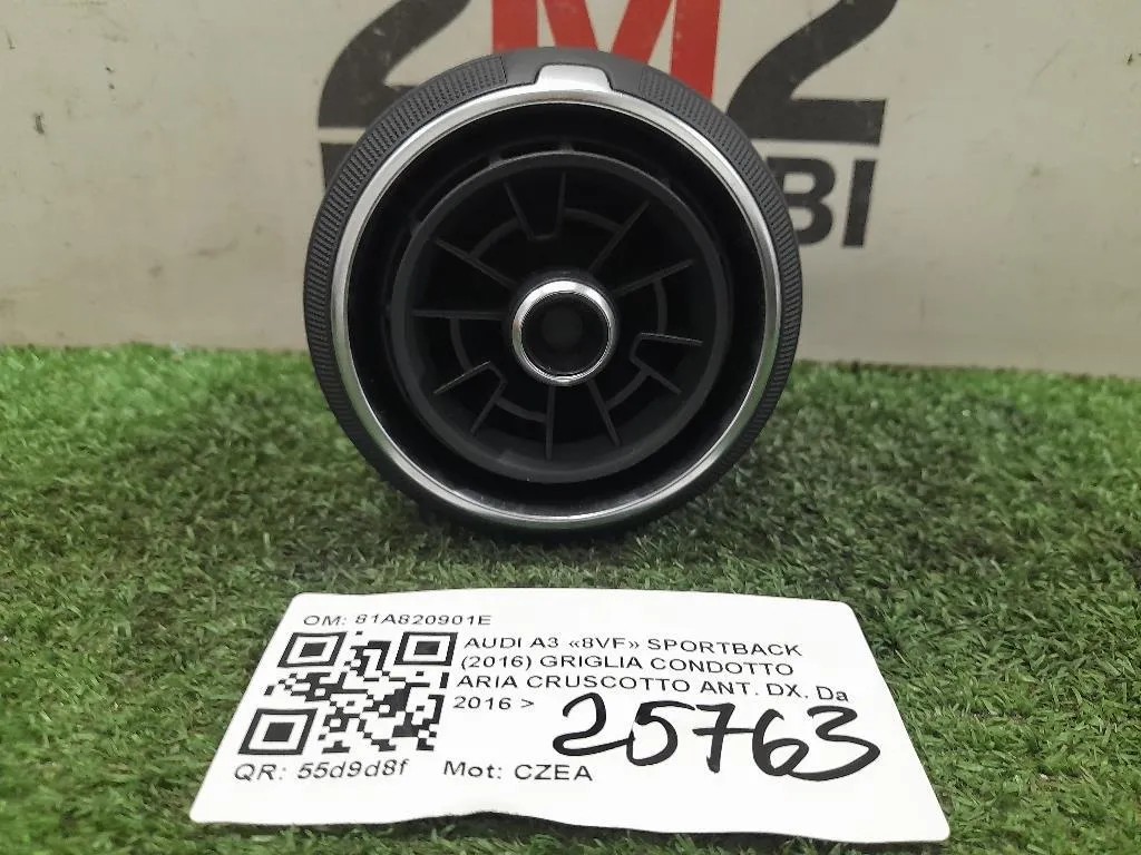 Griglia Condotto ARIA Cruscotto ANT DX 81A820901E Audi A3 8VF Sportback 2016