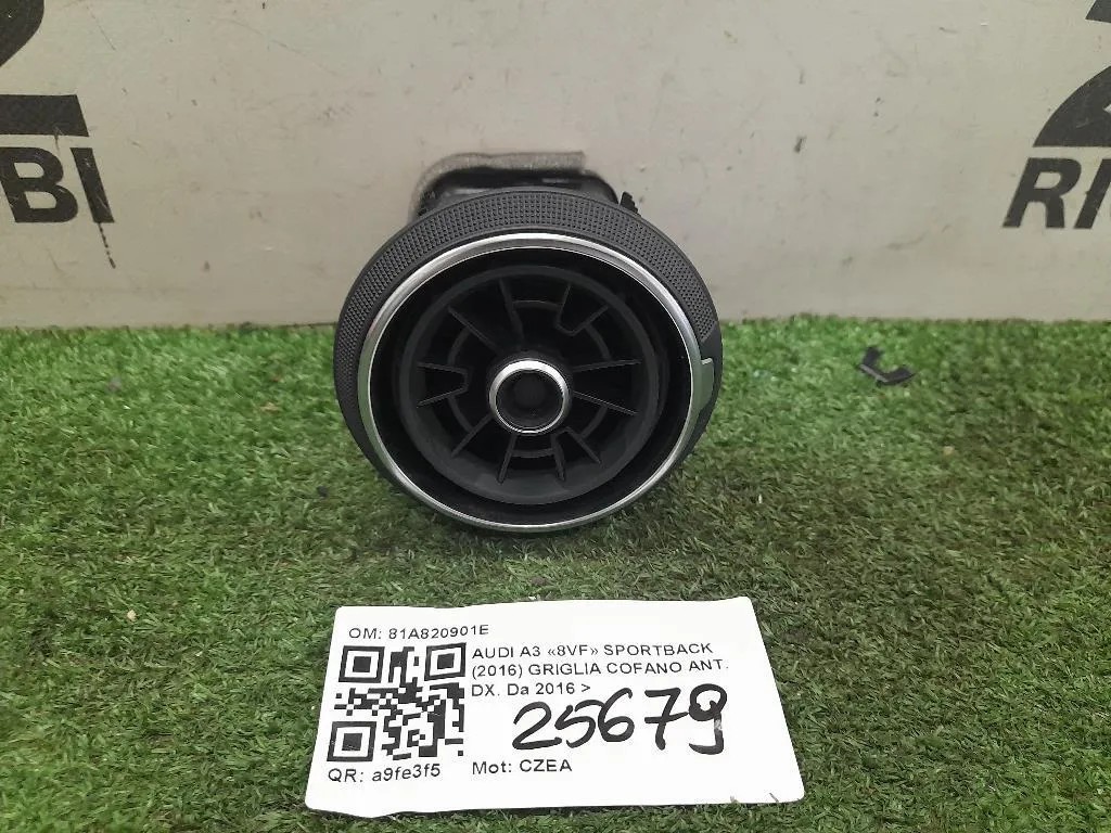 Griglia Condotto ARIA Cruscotto ANT DX 81A820901E Audi A3 8VF Sportback 2016