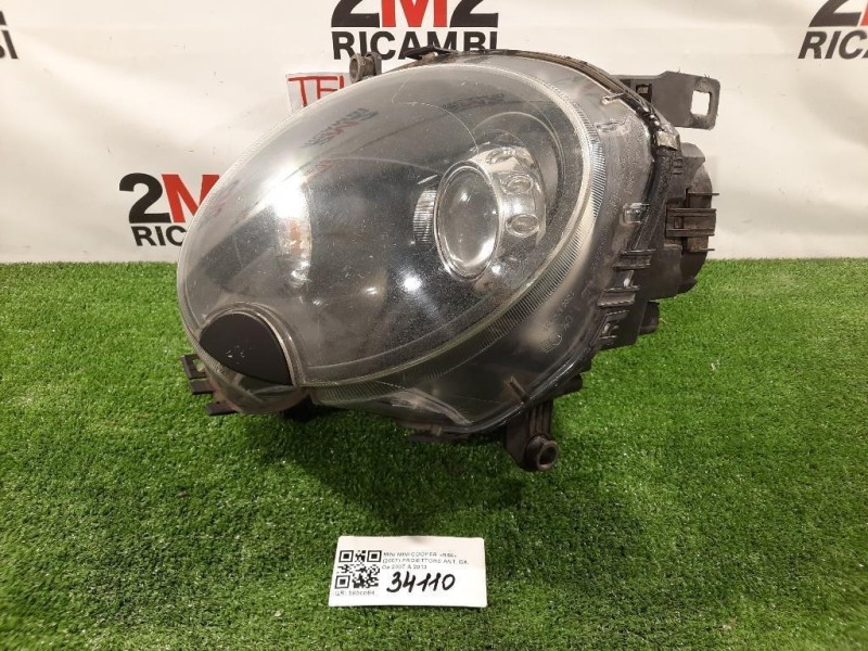 Proiettore ANT SX PROIETTORE FARO MINI CON PARABOLA NERA Mini MINI Cooper R56 2007